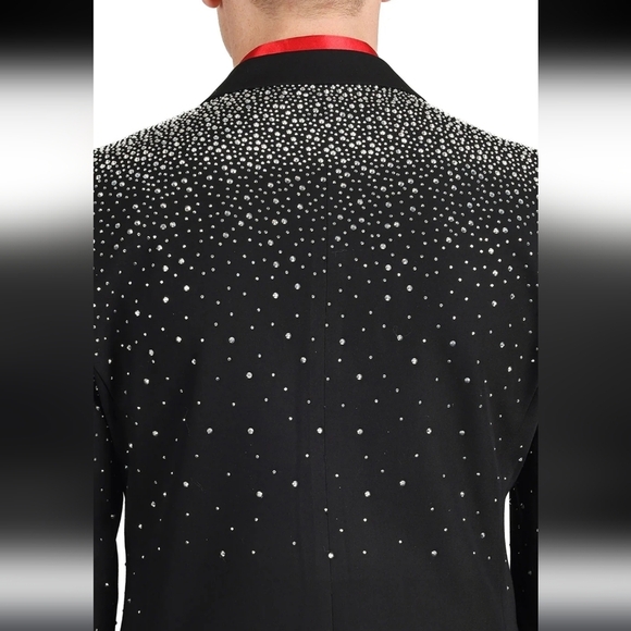 BARABAS Splendor Case Blazer, Black w/Silver Studs, XL - Picture 4 of 14